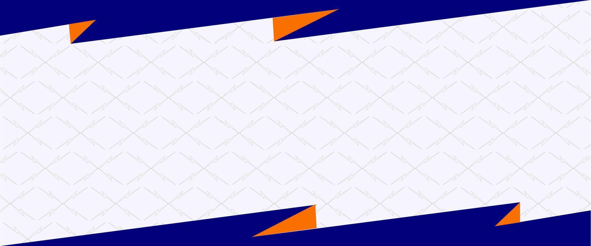 A blue and orange background with triangles vector