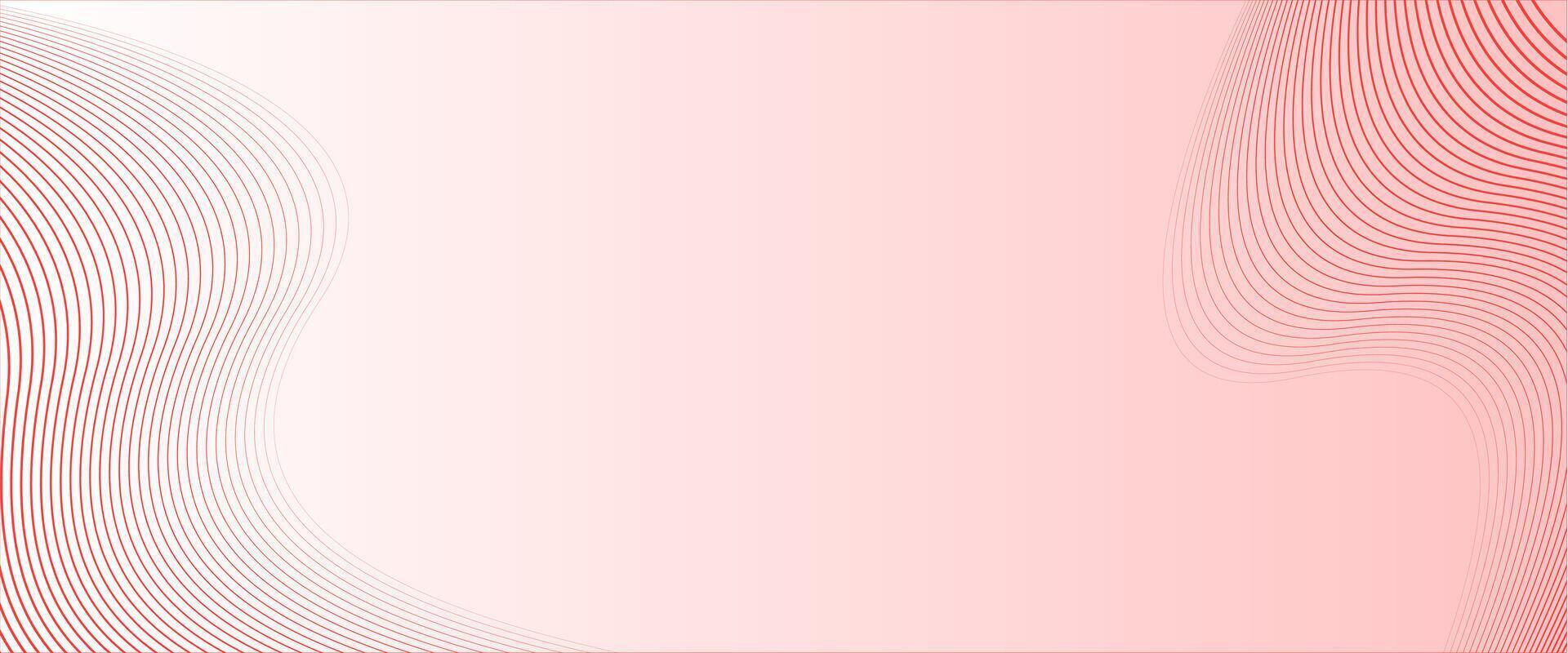 Abstract pink background with wavy lines vector