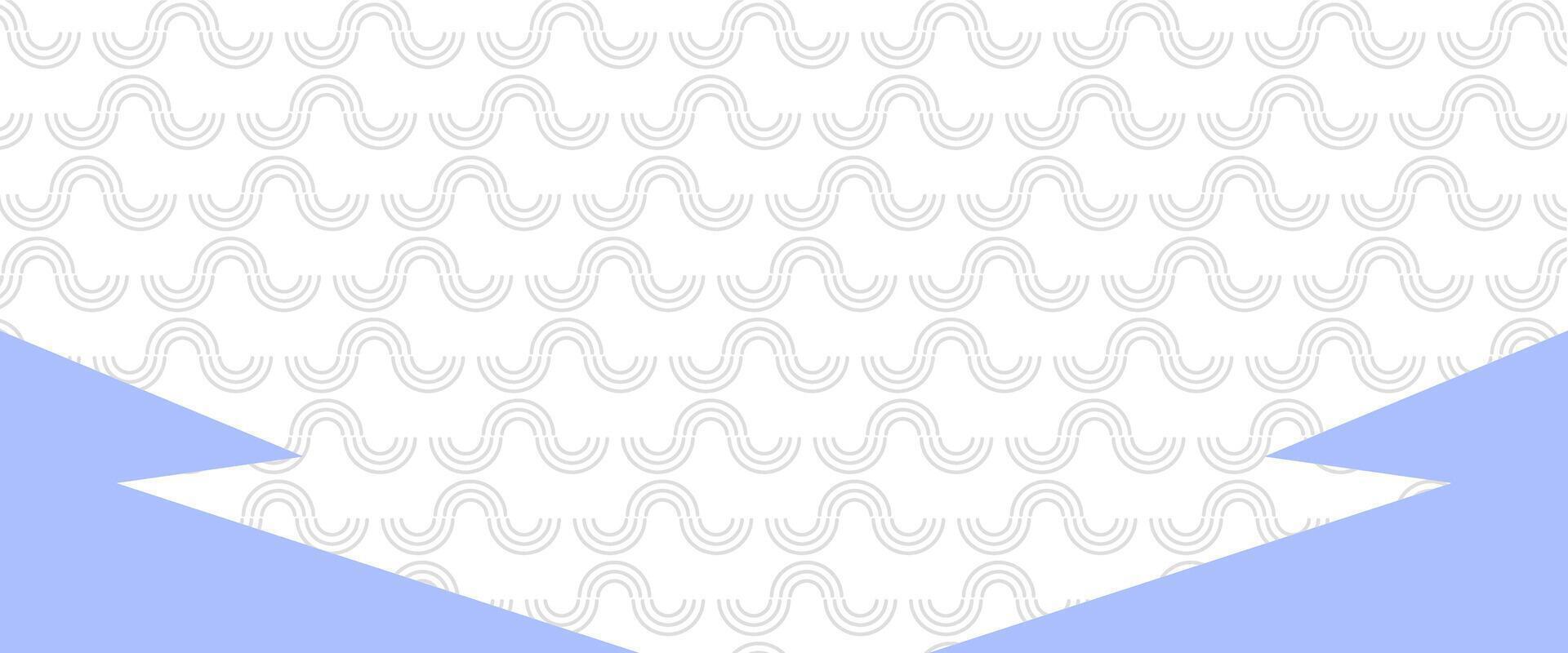 A blue and white paper with a wave pattern vector