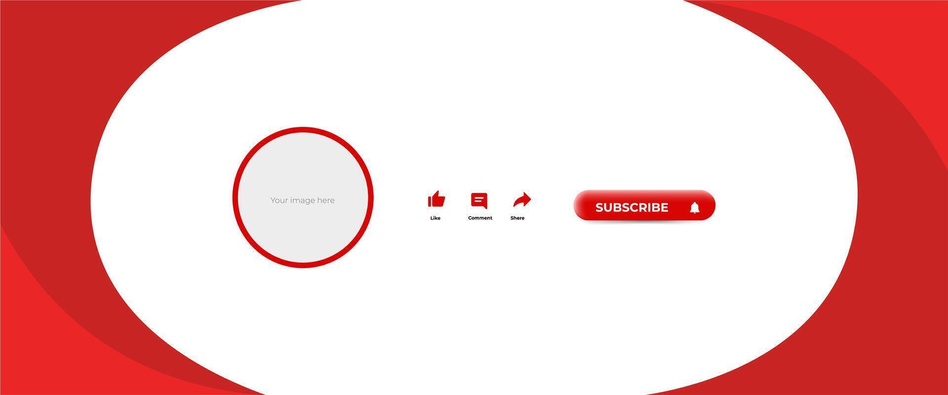 A red and white button with a red circle vector