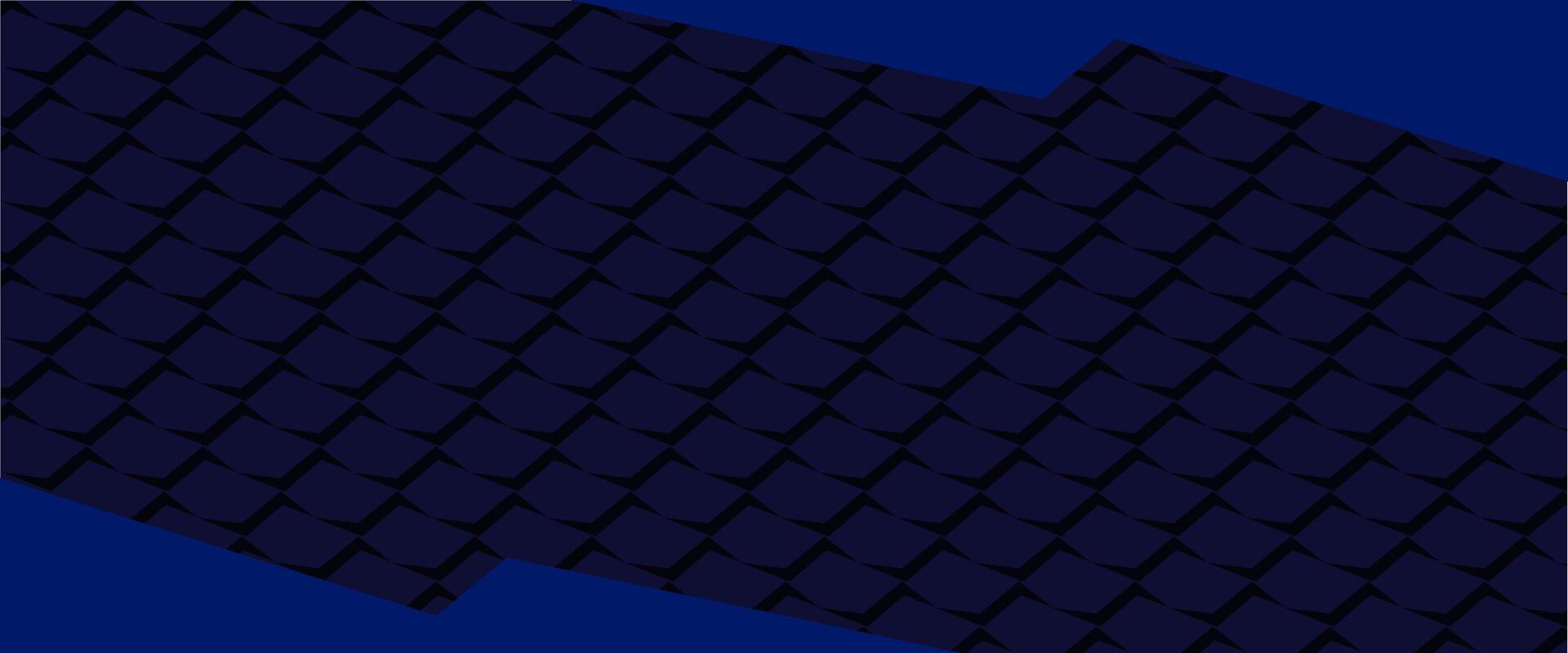 A blue background with a black and white pattern vector