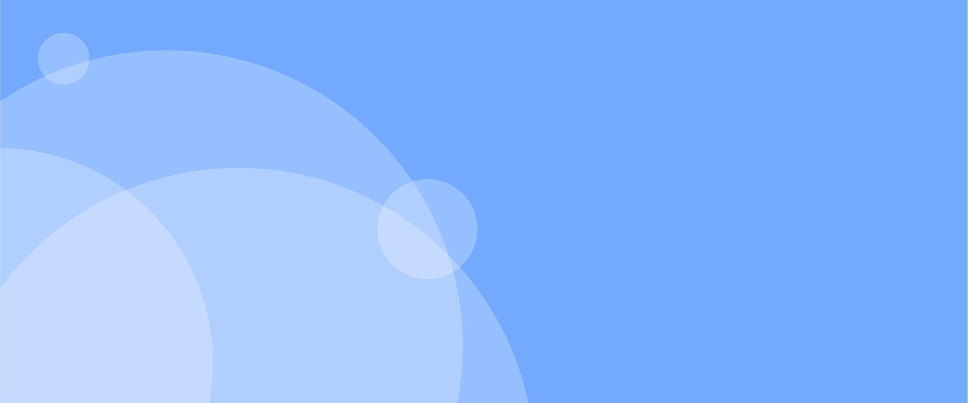 A blue background with a white cloud vector