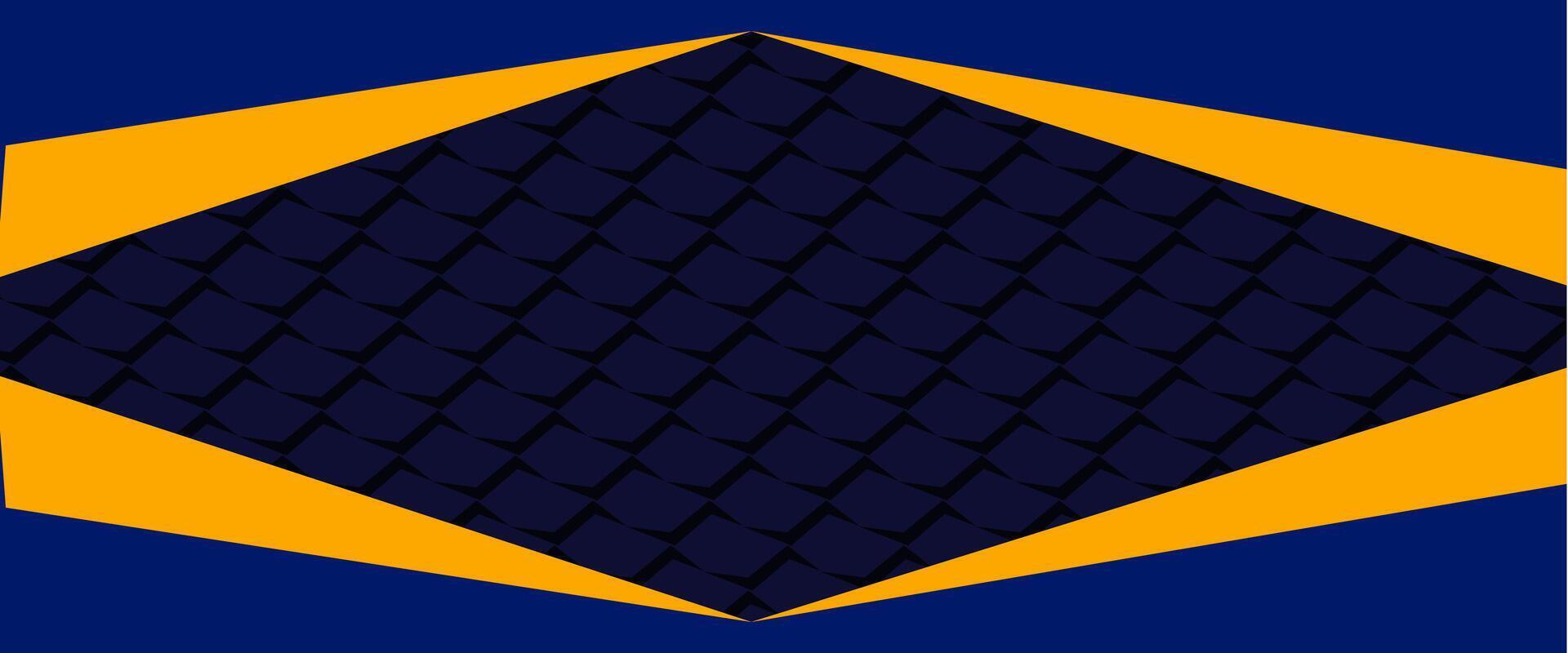 A blue and yellow diamond pattern vector