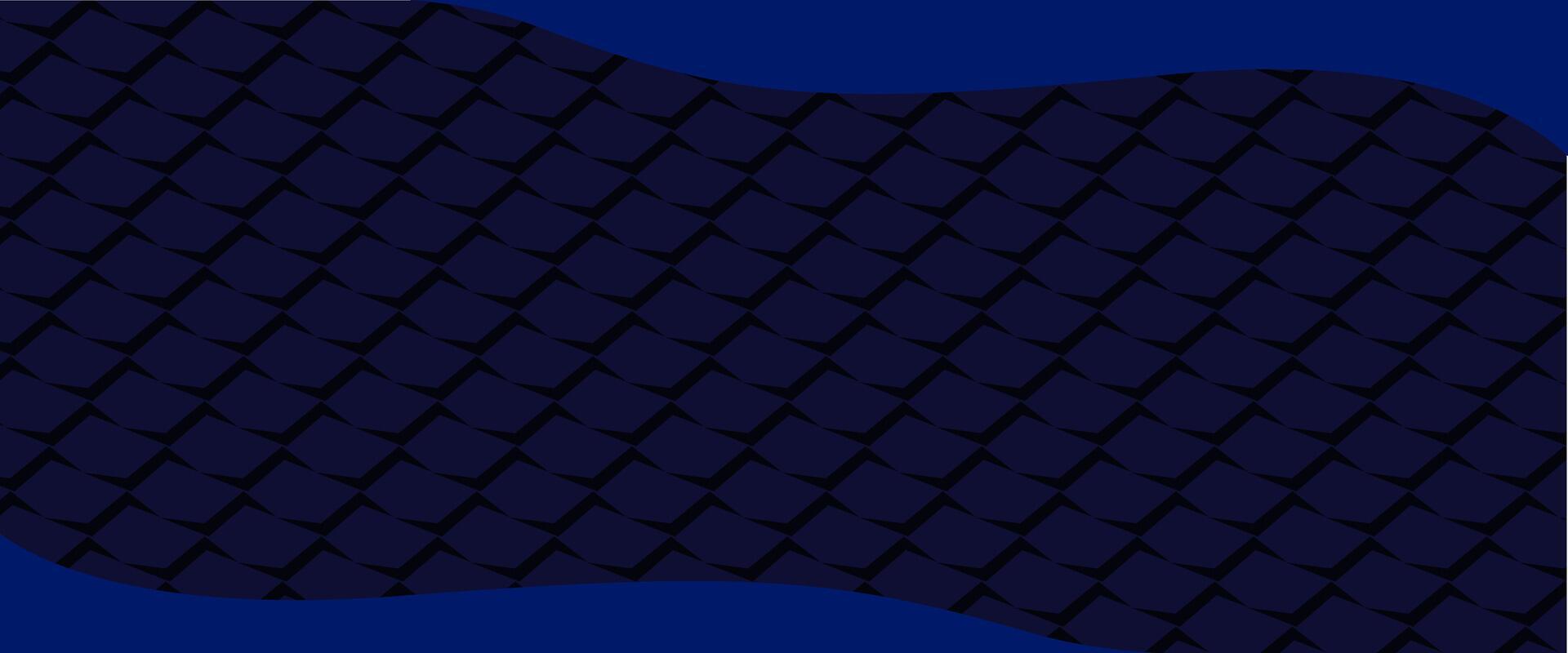 A blue background with a black fish scale pattern vector