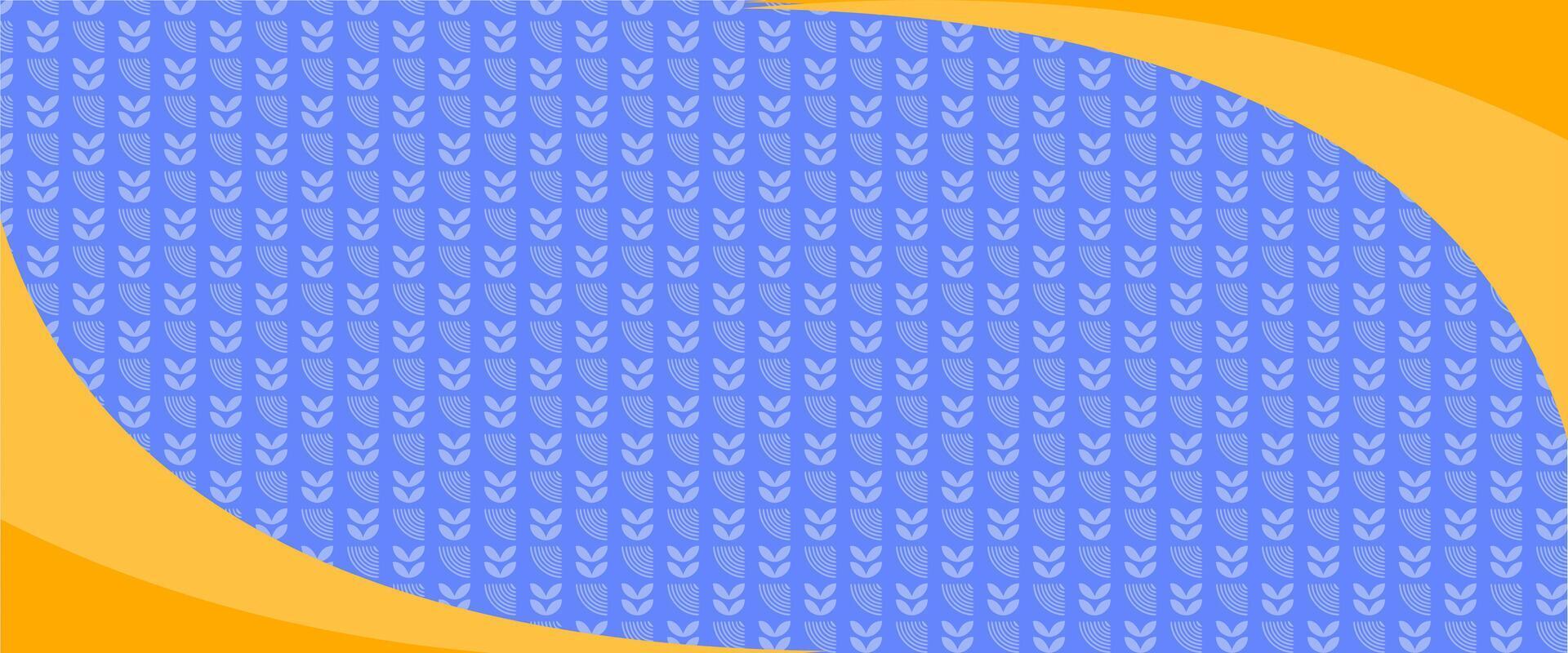 A blue and orange background with a pattern of blue and orange vector