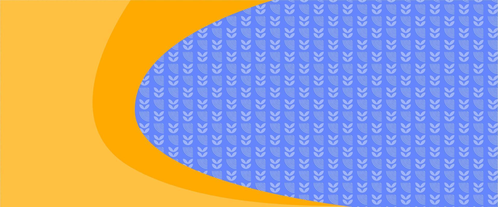 A blue and orange background with a blue and orange pattern vector
