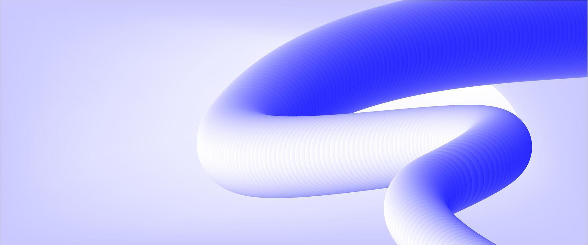 Abstract blue and white wave background vector