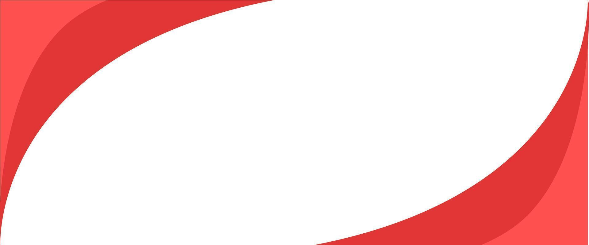 A red and white oval with a white border vector