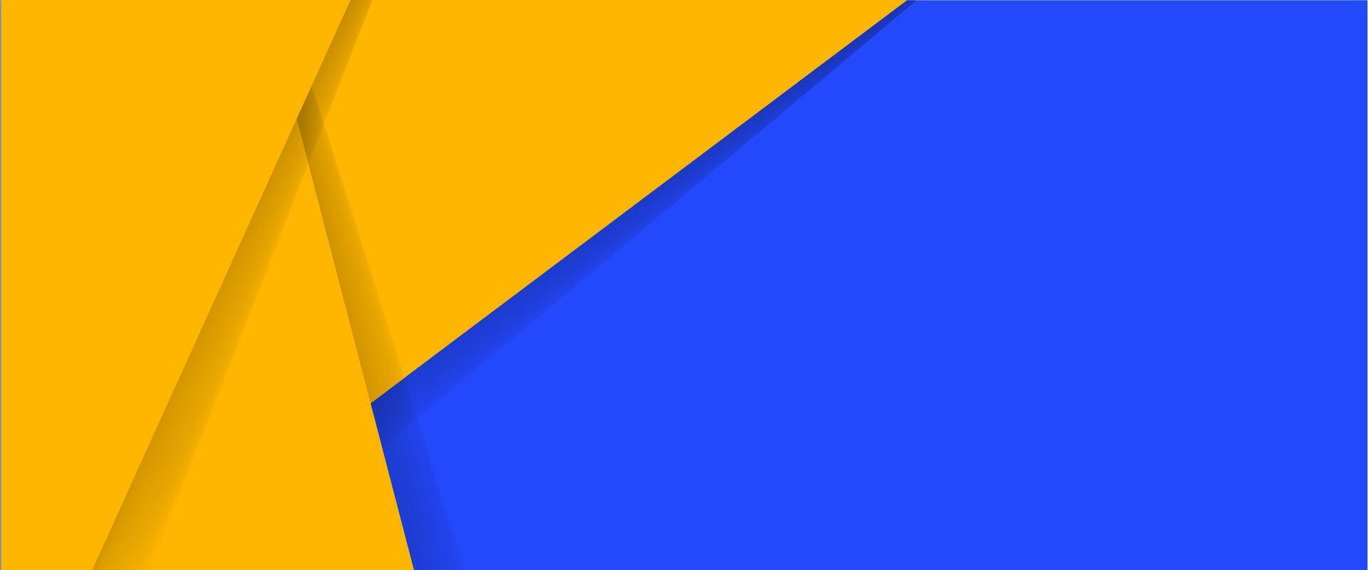A blue and yellow background with a curved line vector