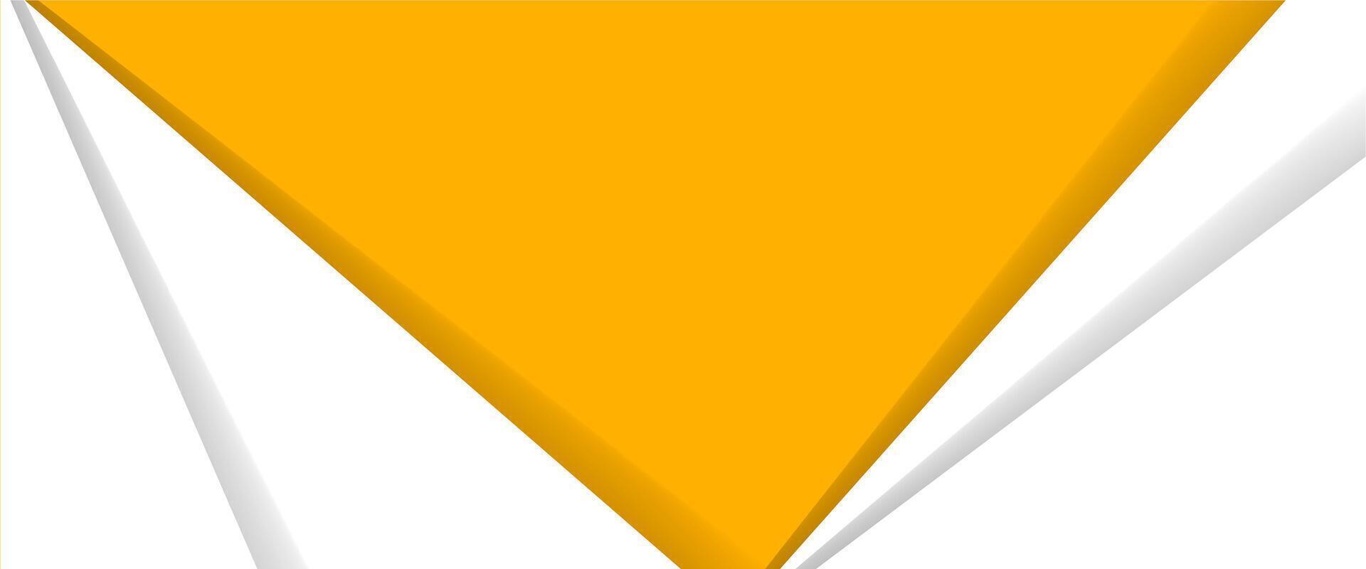 An orange triangle flag on a white background vector