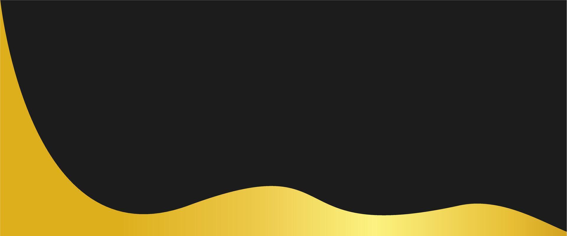 A black and gold background with a wave vector