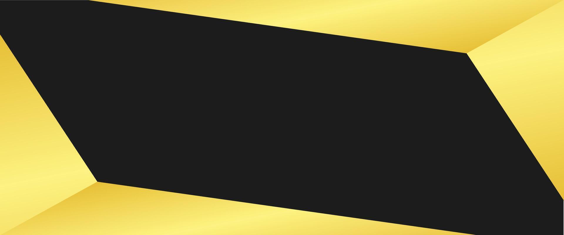 A black and gold square with a black border vector
