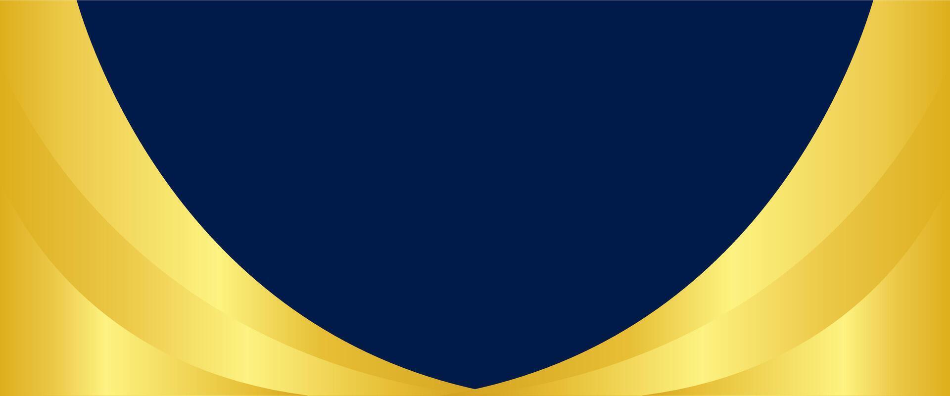 A blue and gold shield with a gold border vector