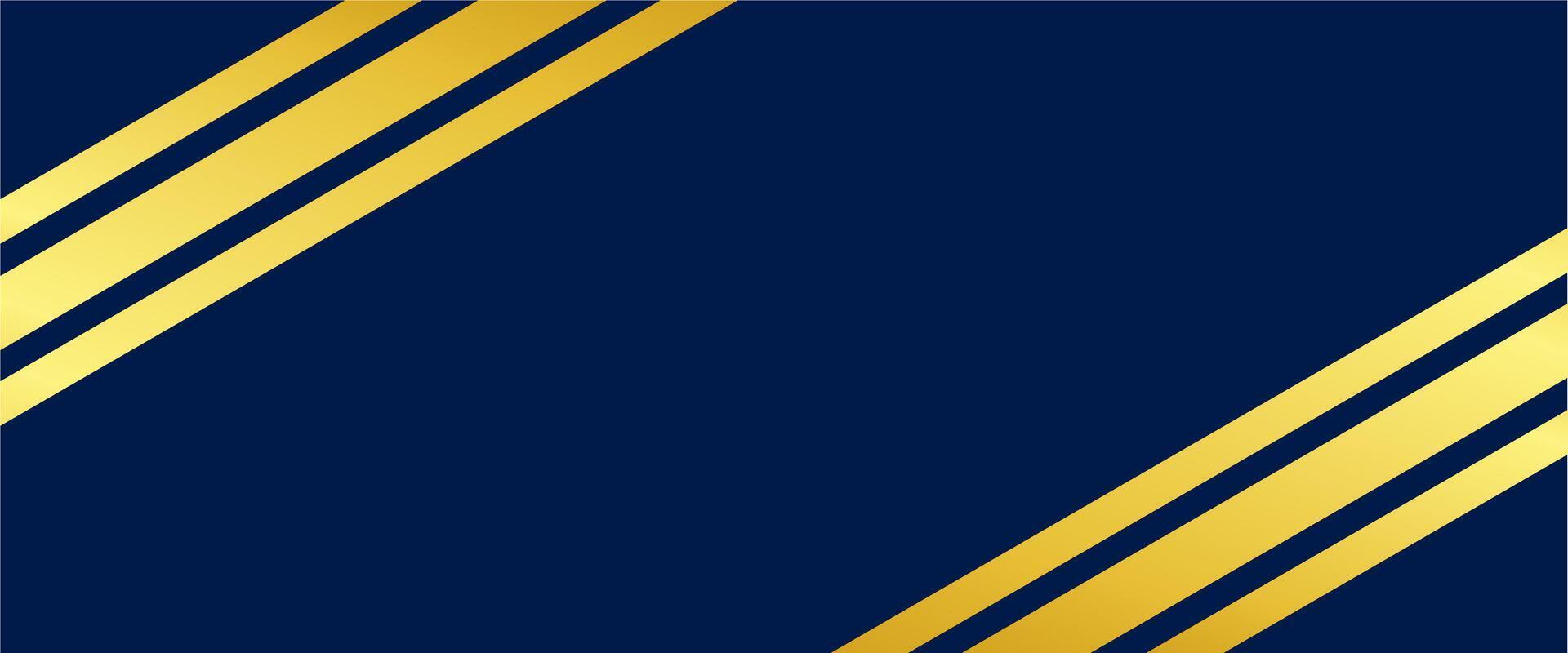 A navy blue and gold striped background vector