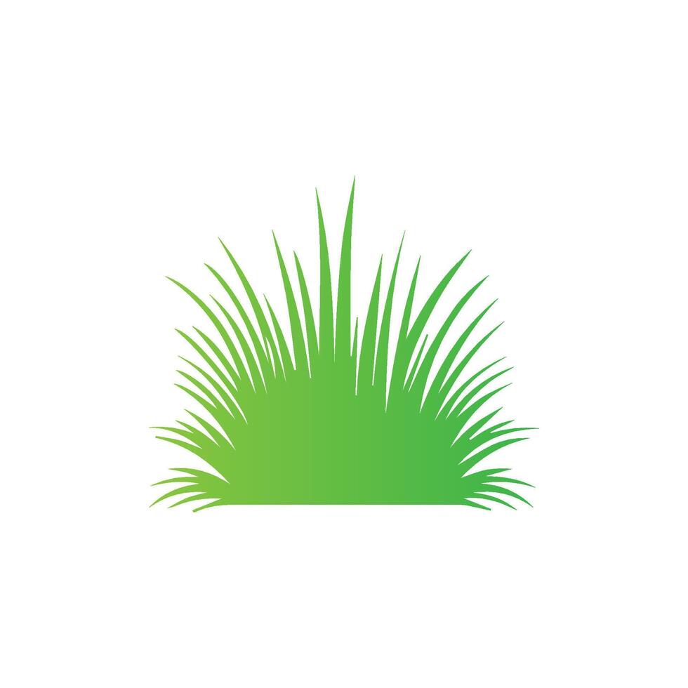 Green grass icon illustration vector