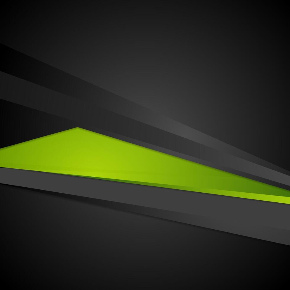Abstract corporate digital green and black backdrop vector