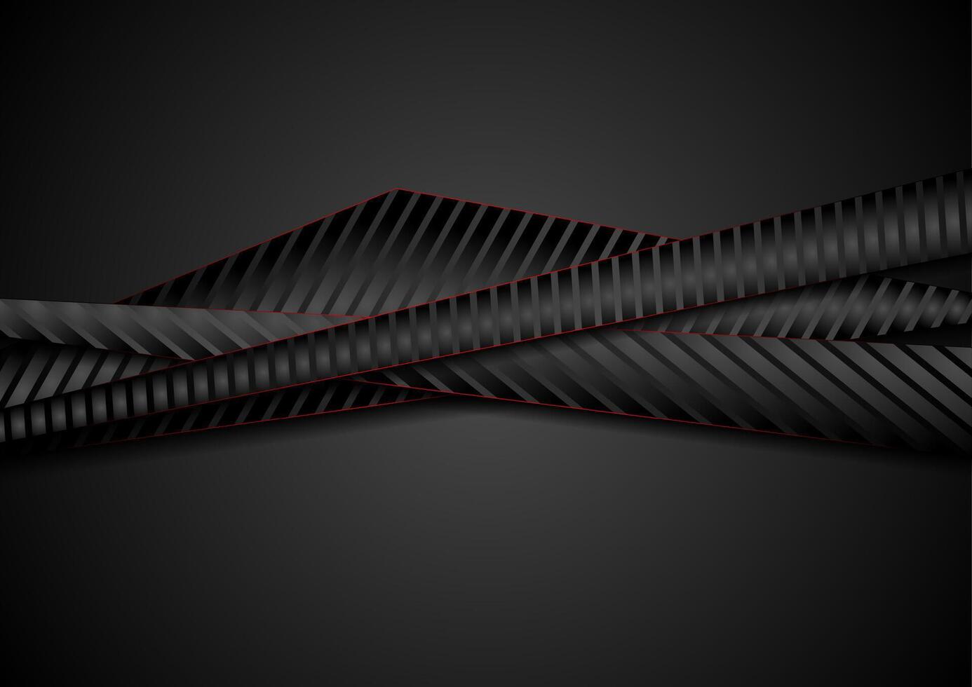 Abstract tech corporate black stripes background vector