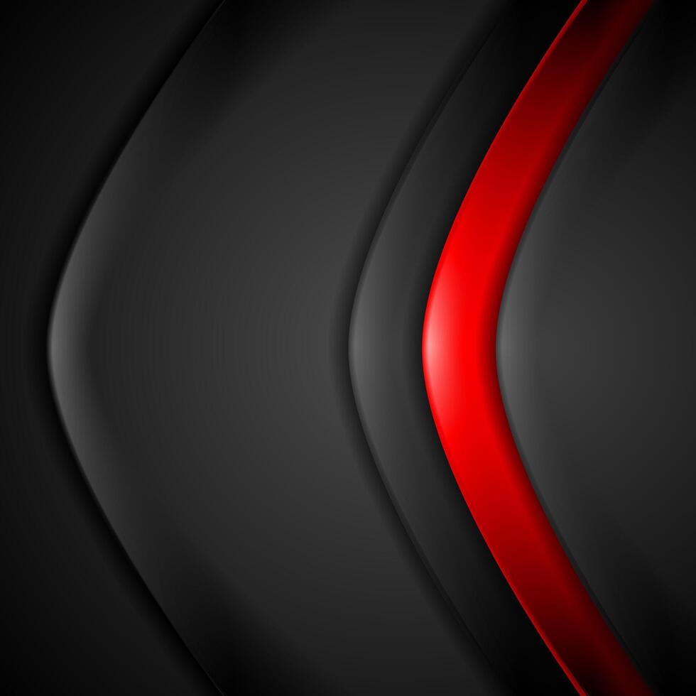Red black contrast abstract background vector