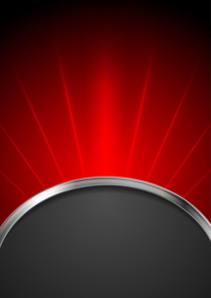 Abstract dark red tech background vector