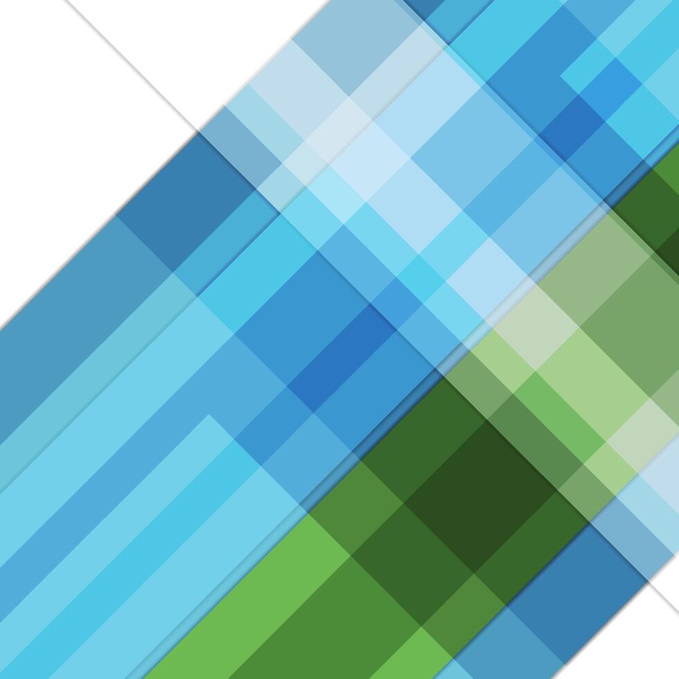 Abstract blue green geometric tech background vector