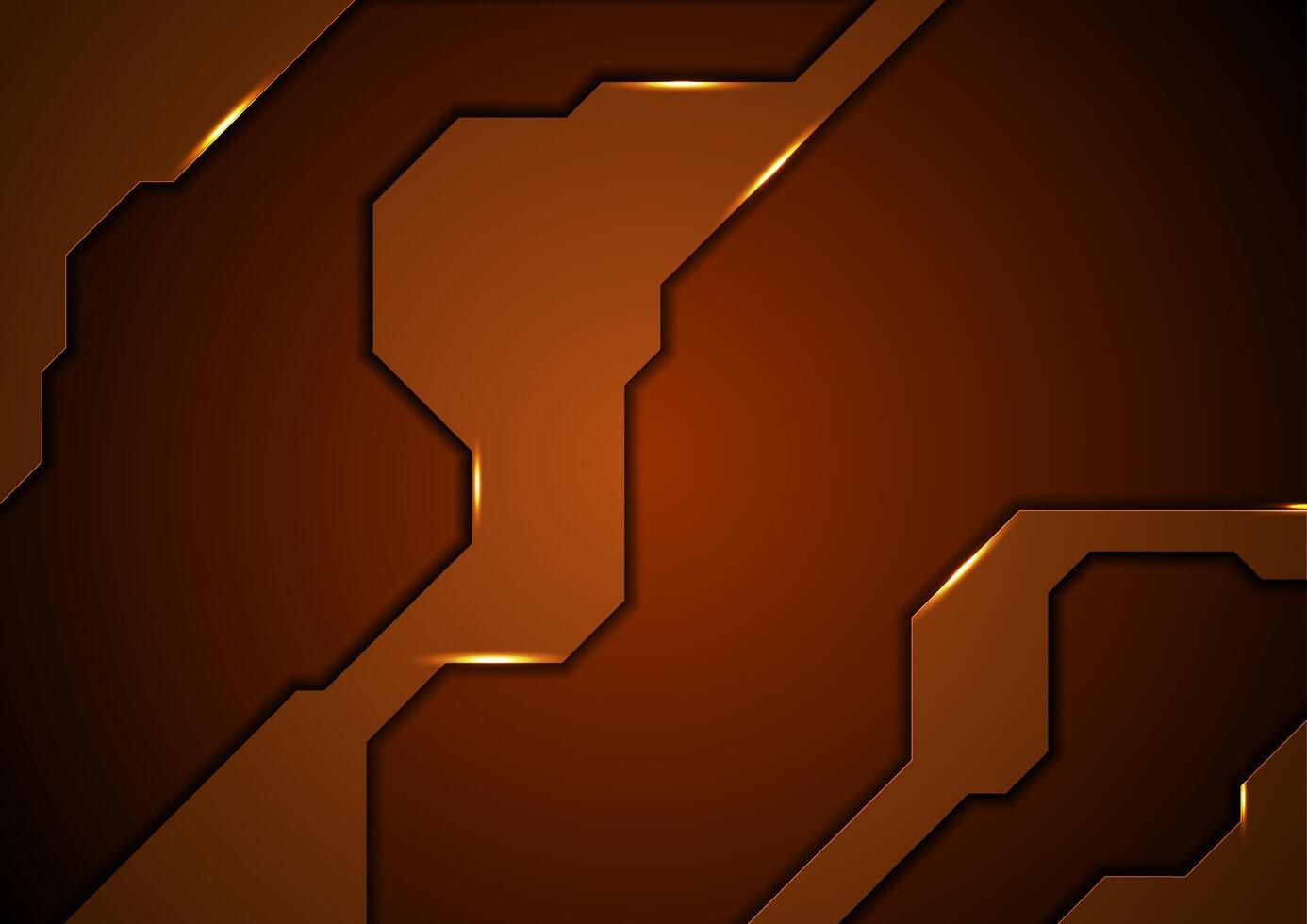 Abstract brown concept tech background vector