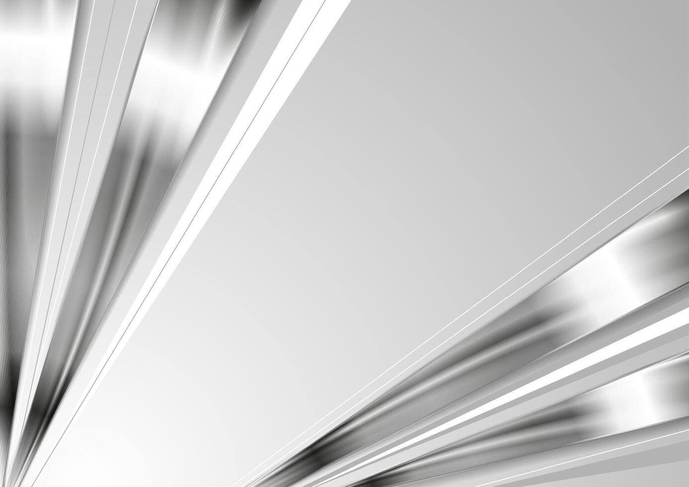 Silver abstract technology stripes background vector