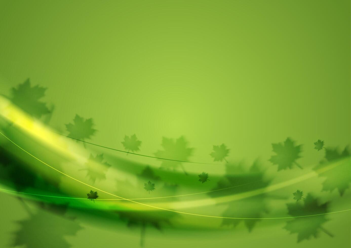 Color of the year 2017 Greenery waves background vector