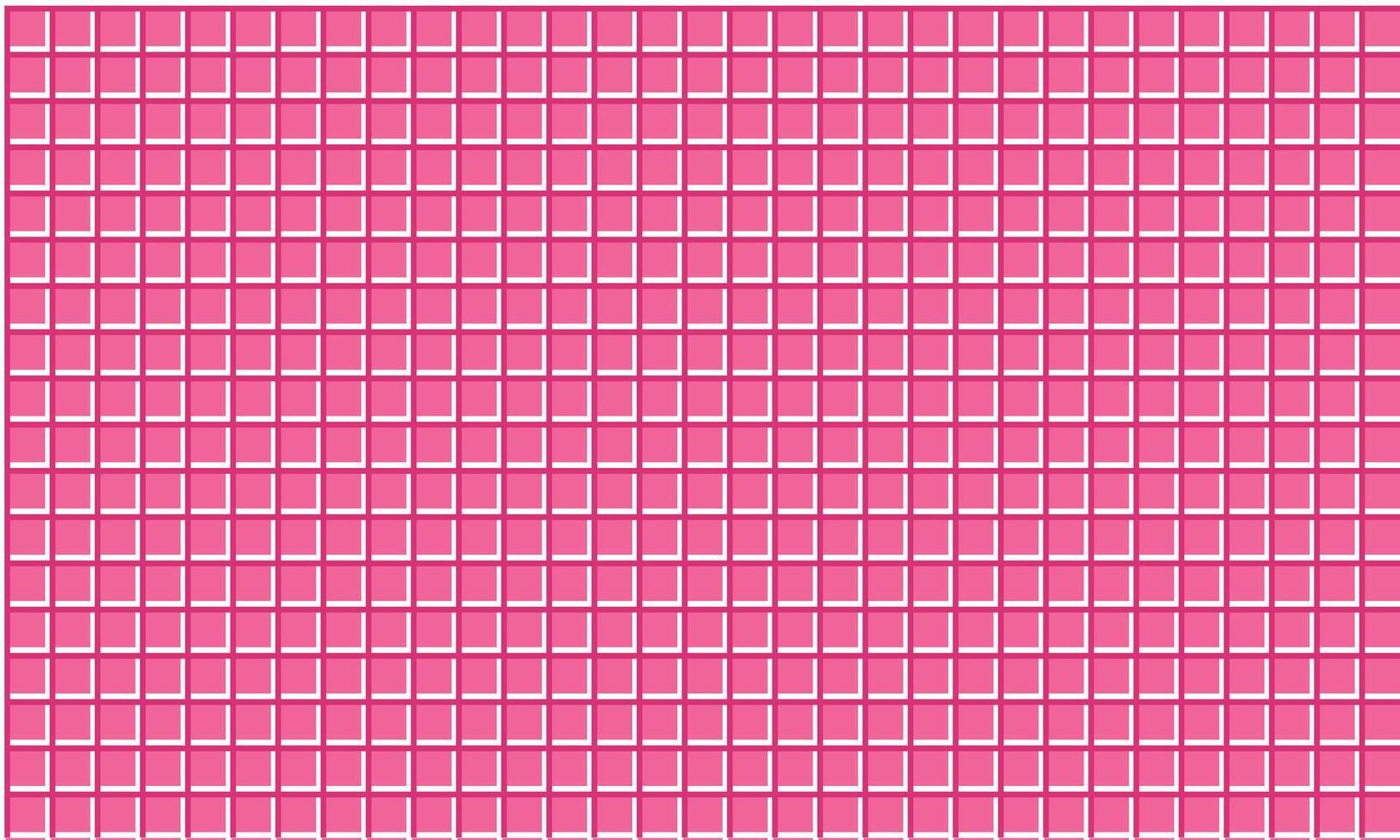 pink and white windowpane pattern. Checkered plaid repeating background. Tattersall tartan texture print for textile and fabric swatch. Repeated neutral check wallpaper. backdrop vector