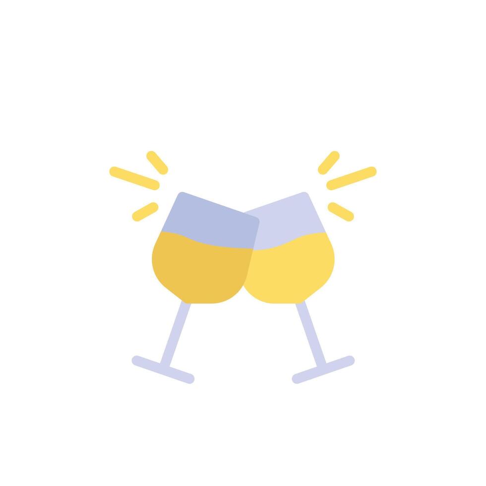 cheers icon flat style vector