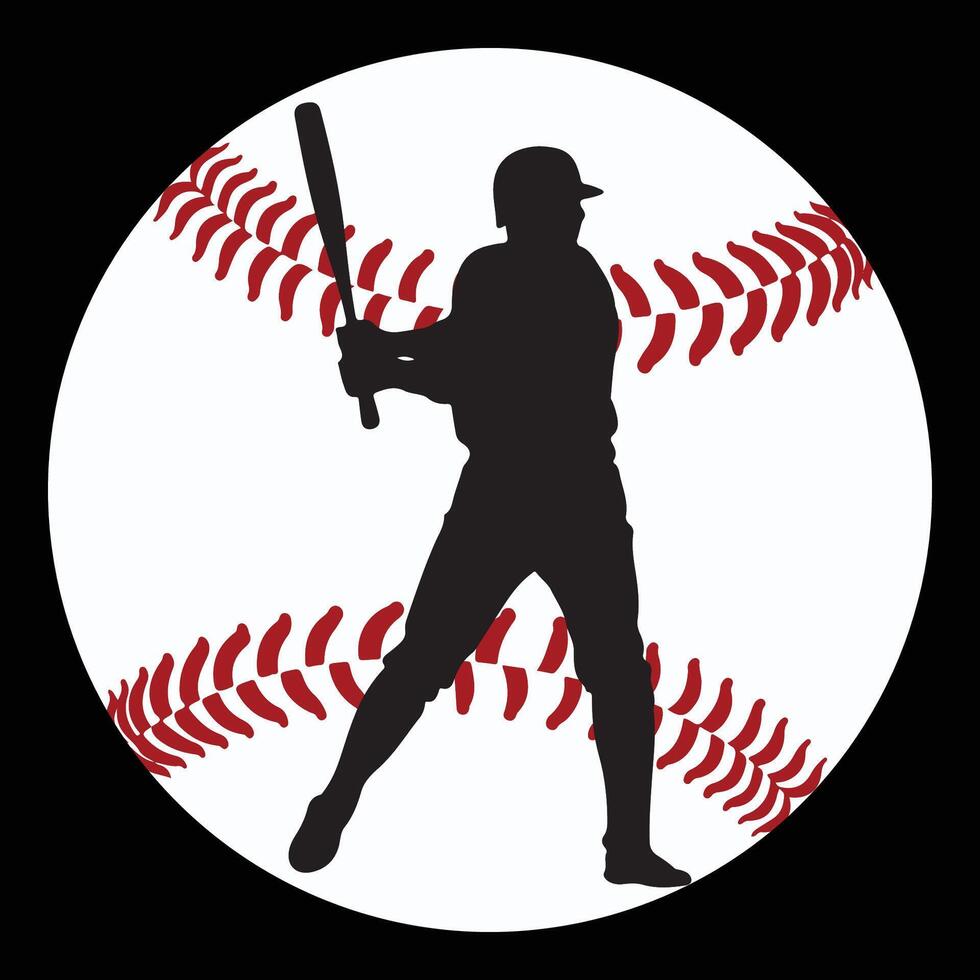 Baseball Player Design T Shirt vector