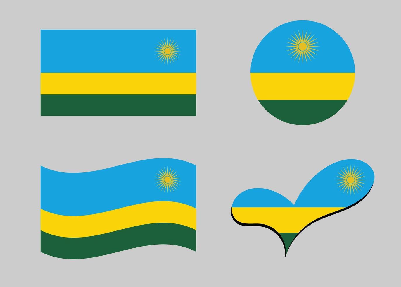 Flag of Rwanda vector