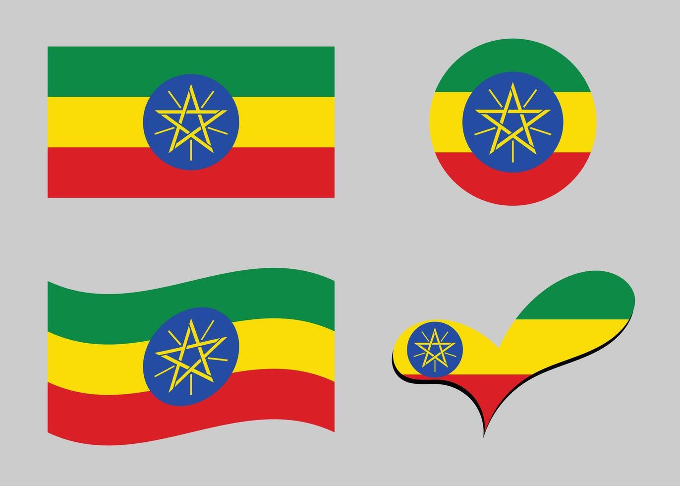 Flag of Ethiopia vector