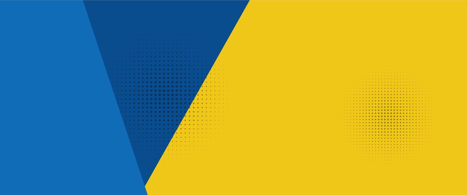 The ukrainian flag with a blue and yellow background vector