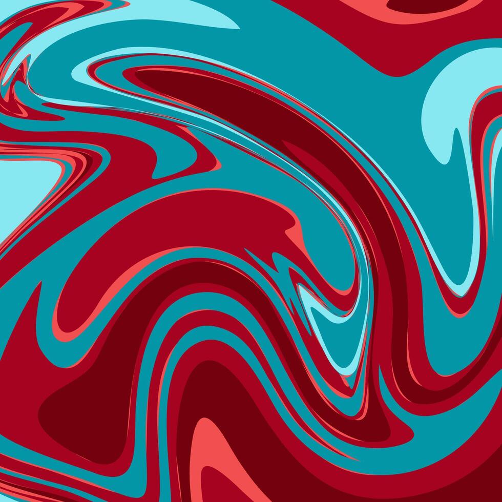 A red and blue abstract background with swirled shapes vector