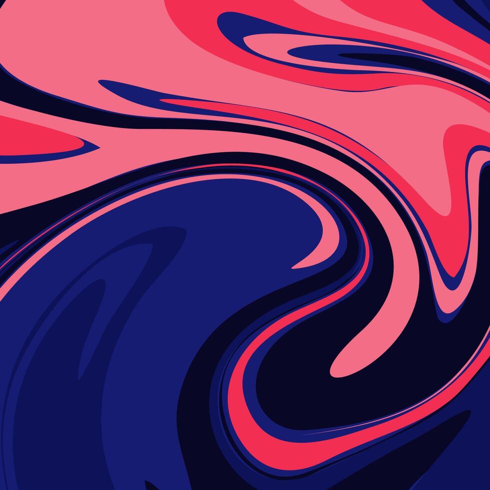 A blue and pink background with swirls vector