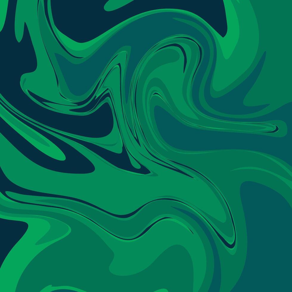 A green and blue abstract background with swirls vector