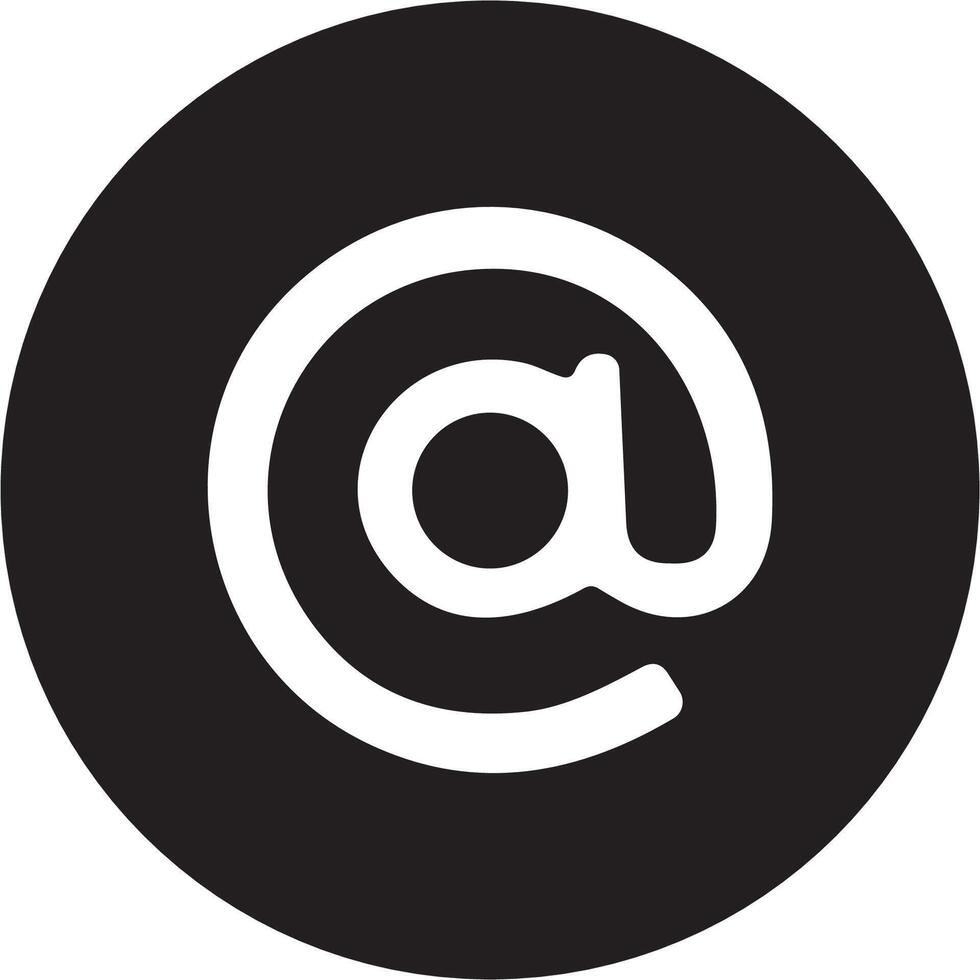 A black and white logo with the letter at vector