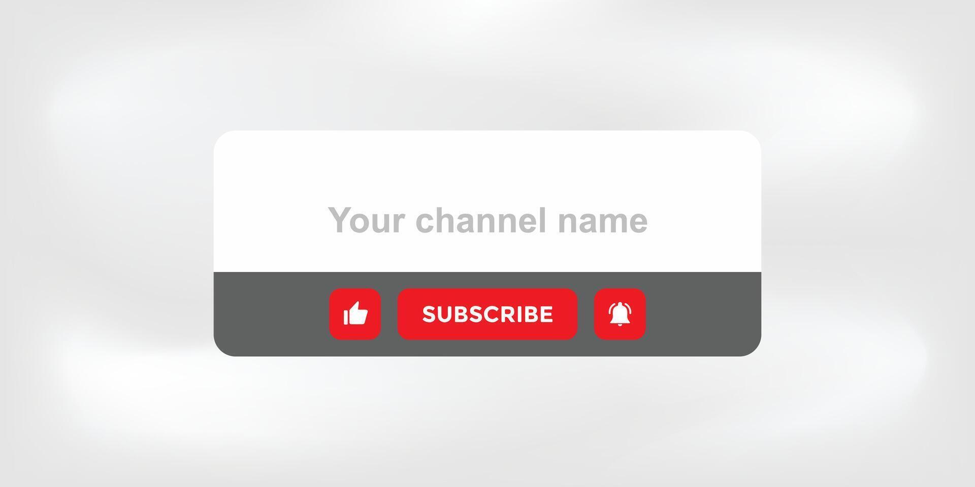 A channel name sign on a white background vector