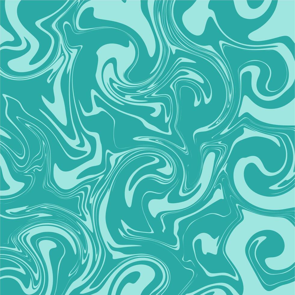 A turquoise and white marble background with swirls vector