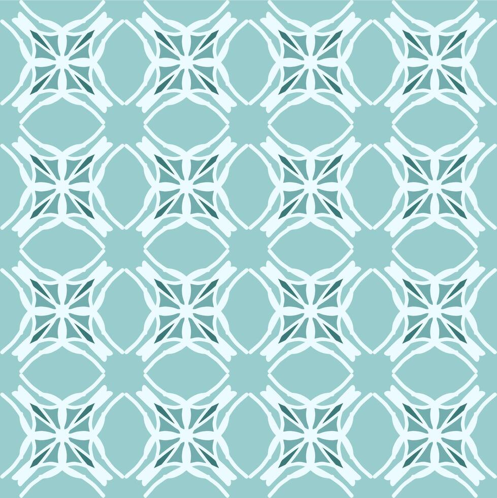 A blue and white geometric pattern vector