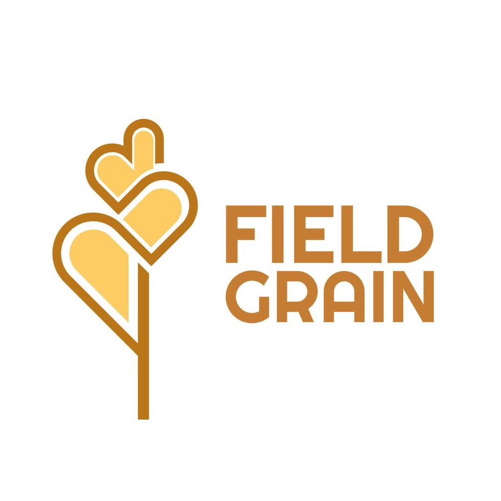 Field grain logo vector