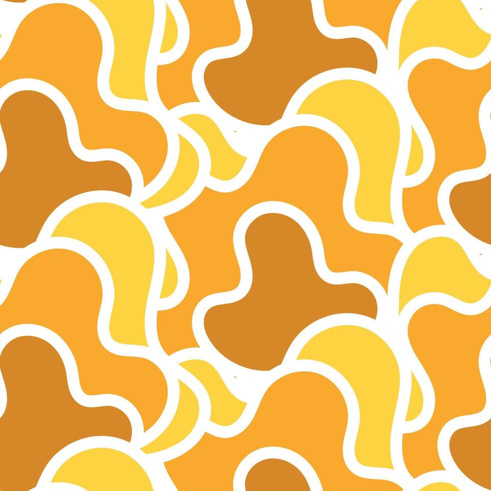 A yellow and brown wavy pattern vector