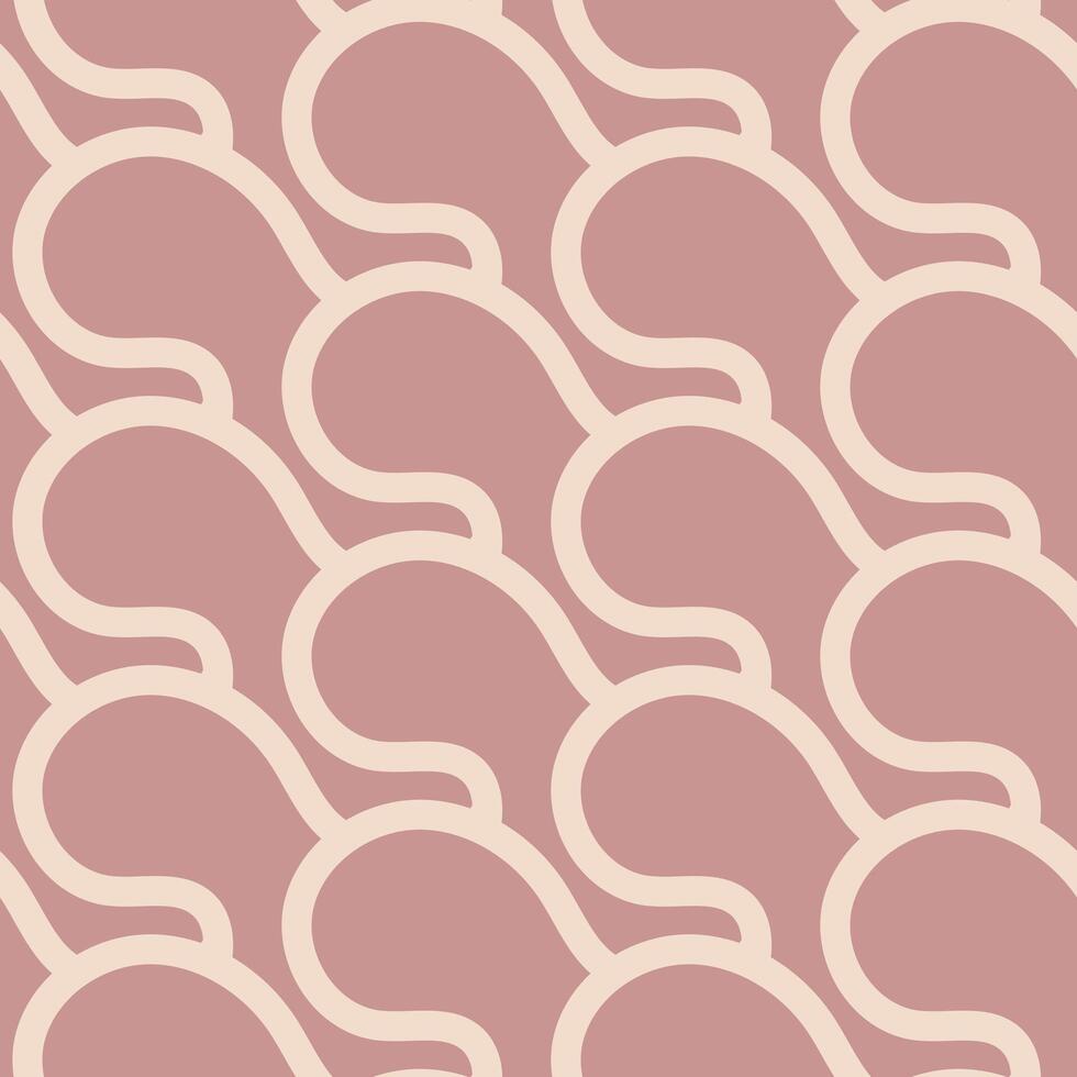 A pink and beige background with a curved pattern vector
