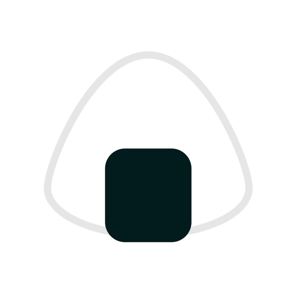 A black and white logo with a black square vector