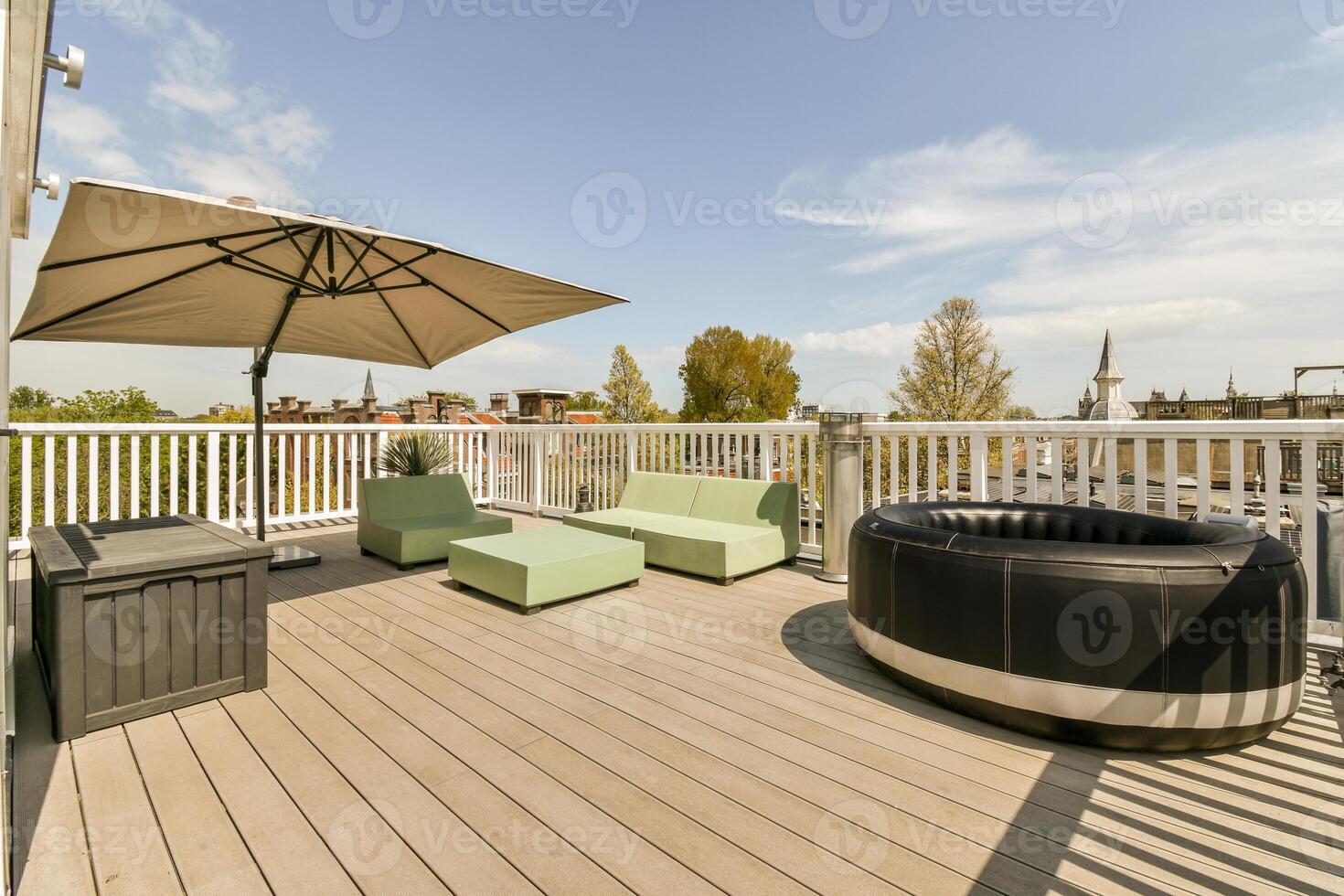 A wooden deck photo