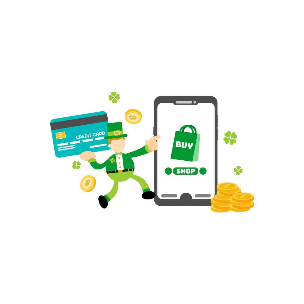 How to make money online with st patrick's day vector
