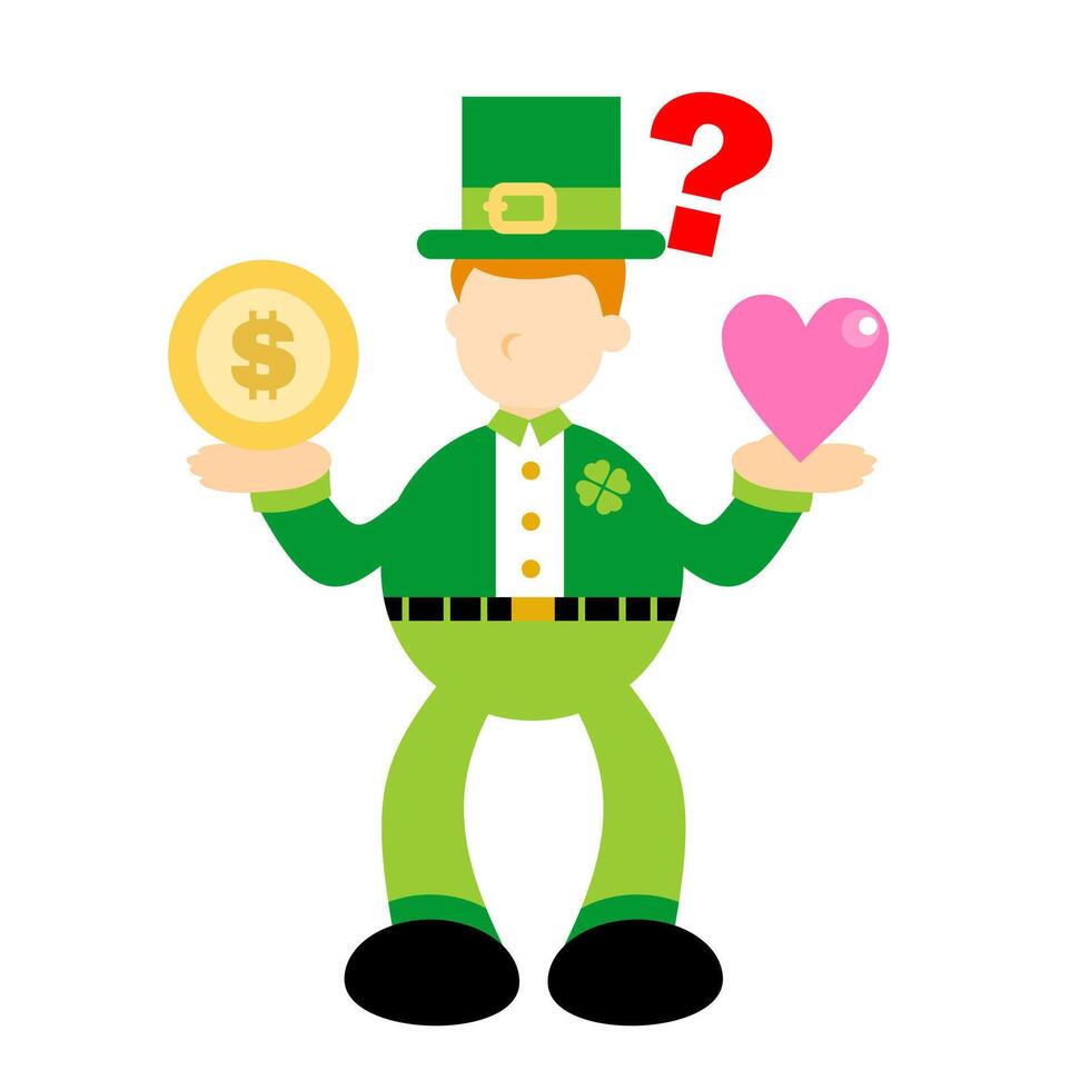 St patrick's day leprechaun vector