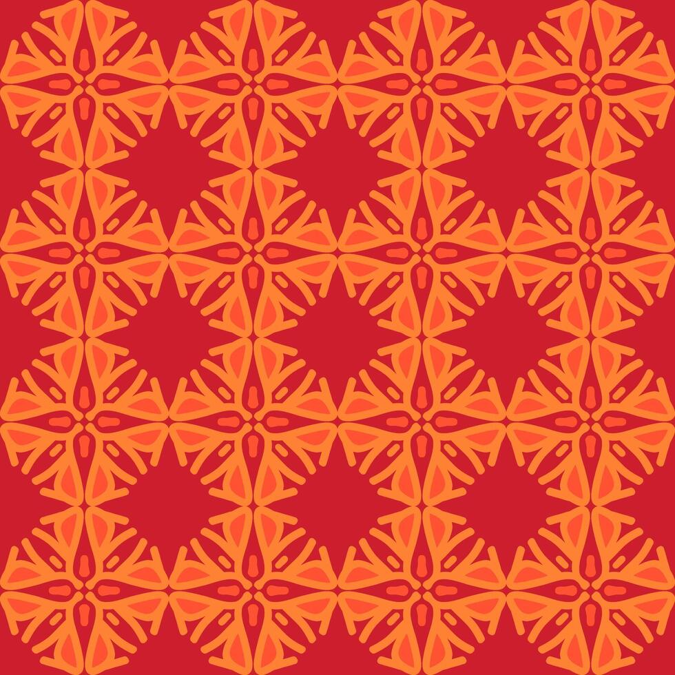 An orange and red geometric pattern vector