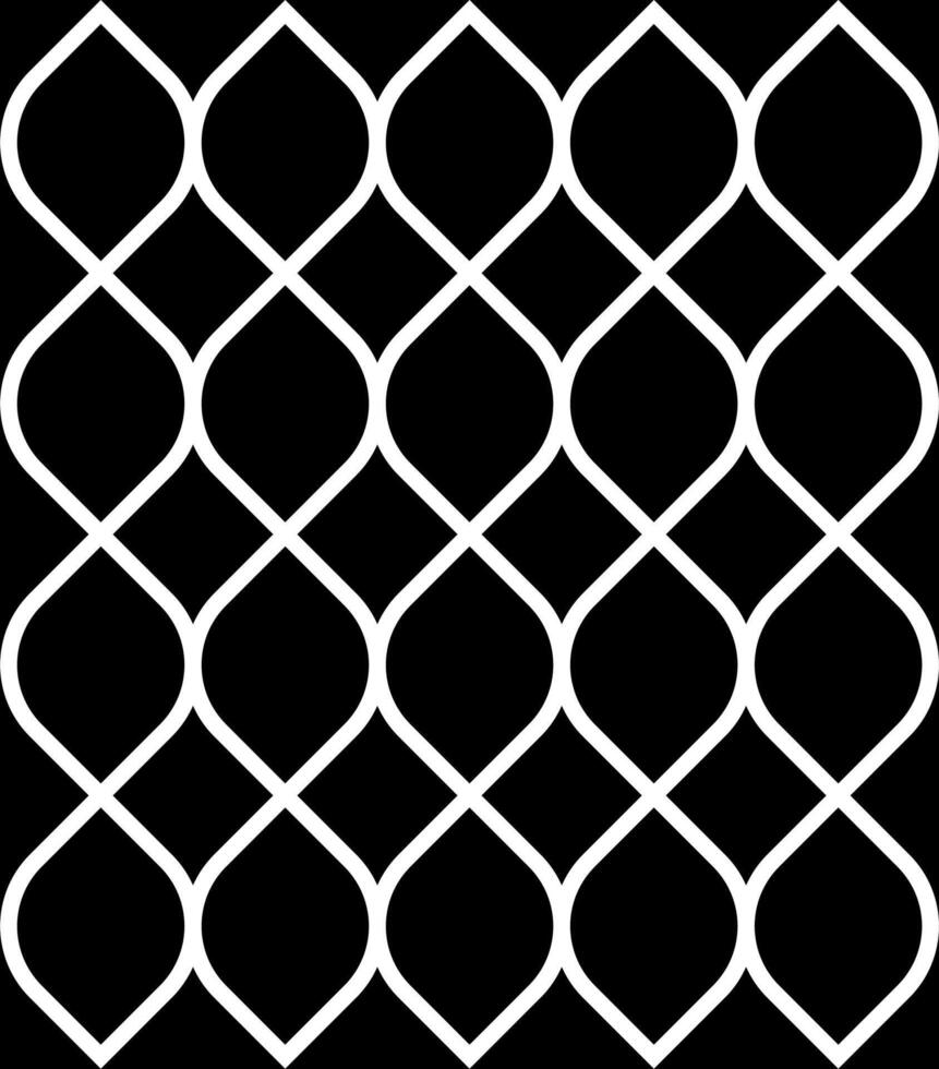 A black and white pattern with white lines vector