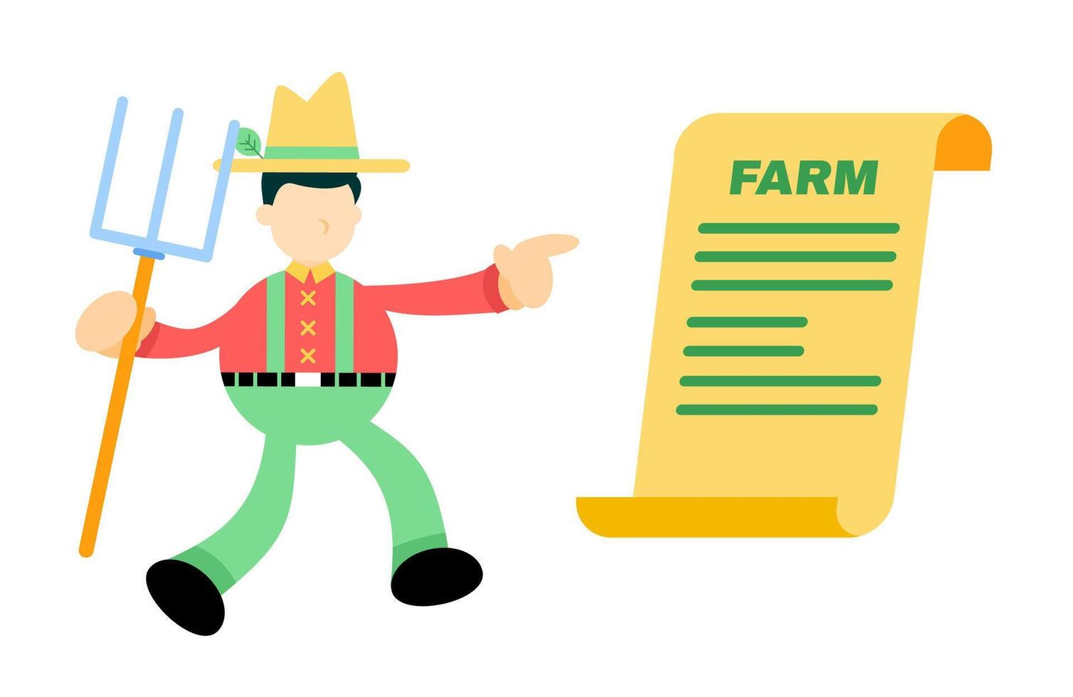 Farmers are the most important people in the world vector